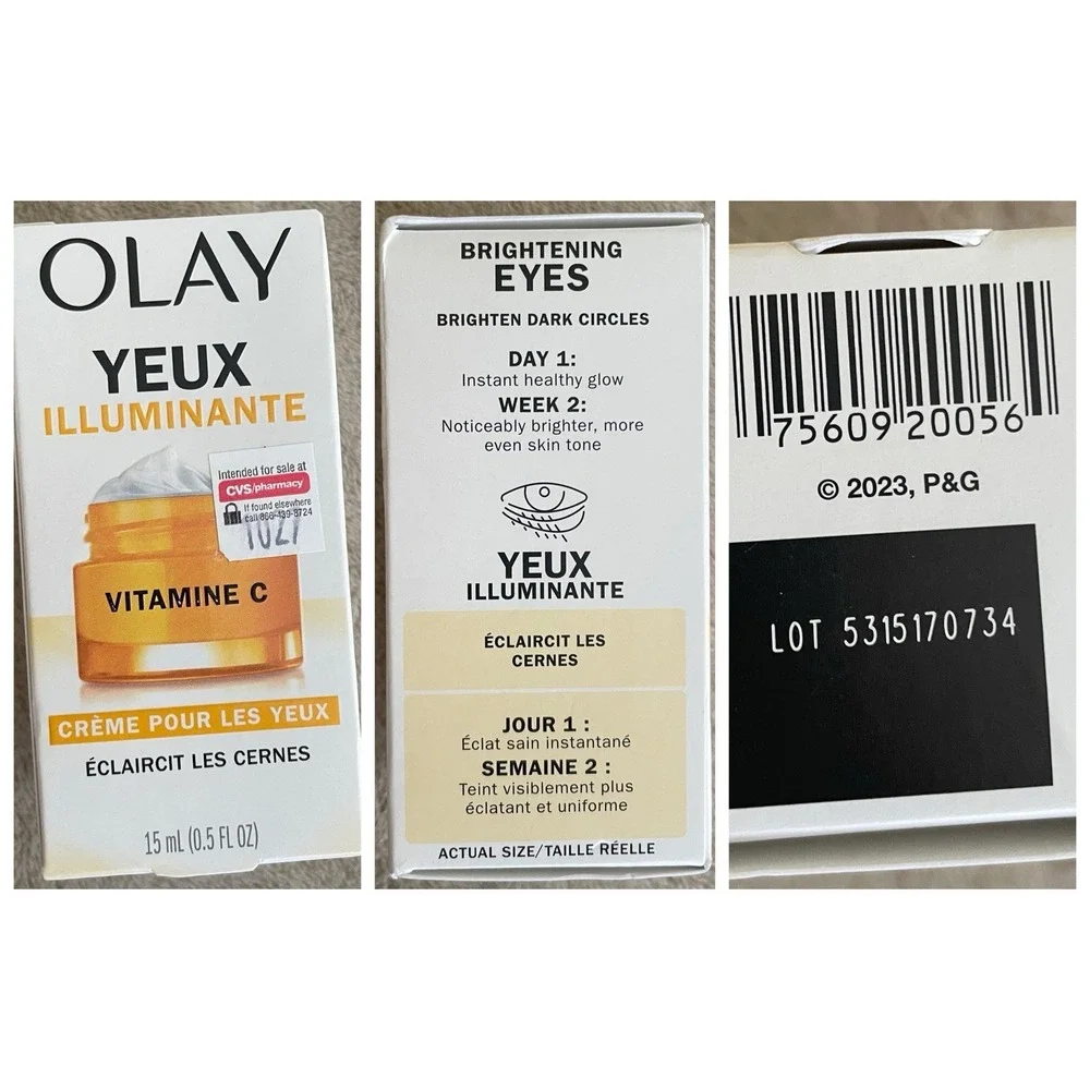 Olay Brightening Eye Cream & Regenerist Micro-Sculpting Serum‎